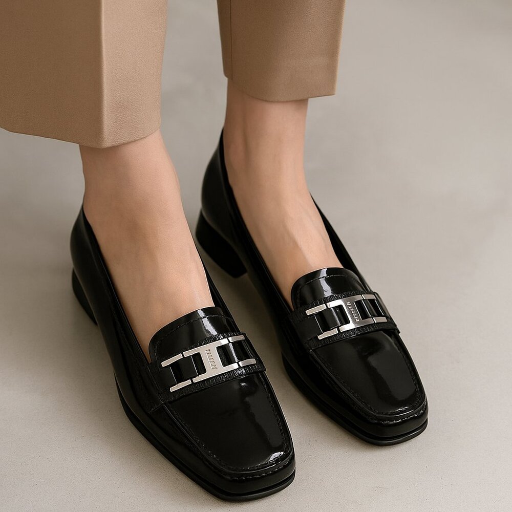 New! Authentic Prada Leather Flat